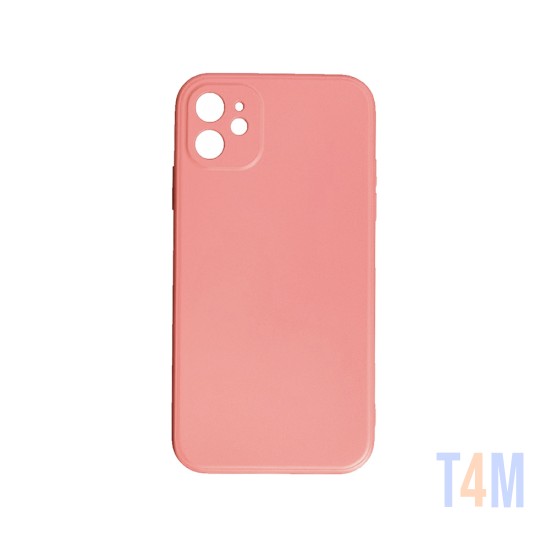 Funda de Silicona con Marco de Cámara para Apple iPhone 12 Rosa